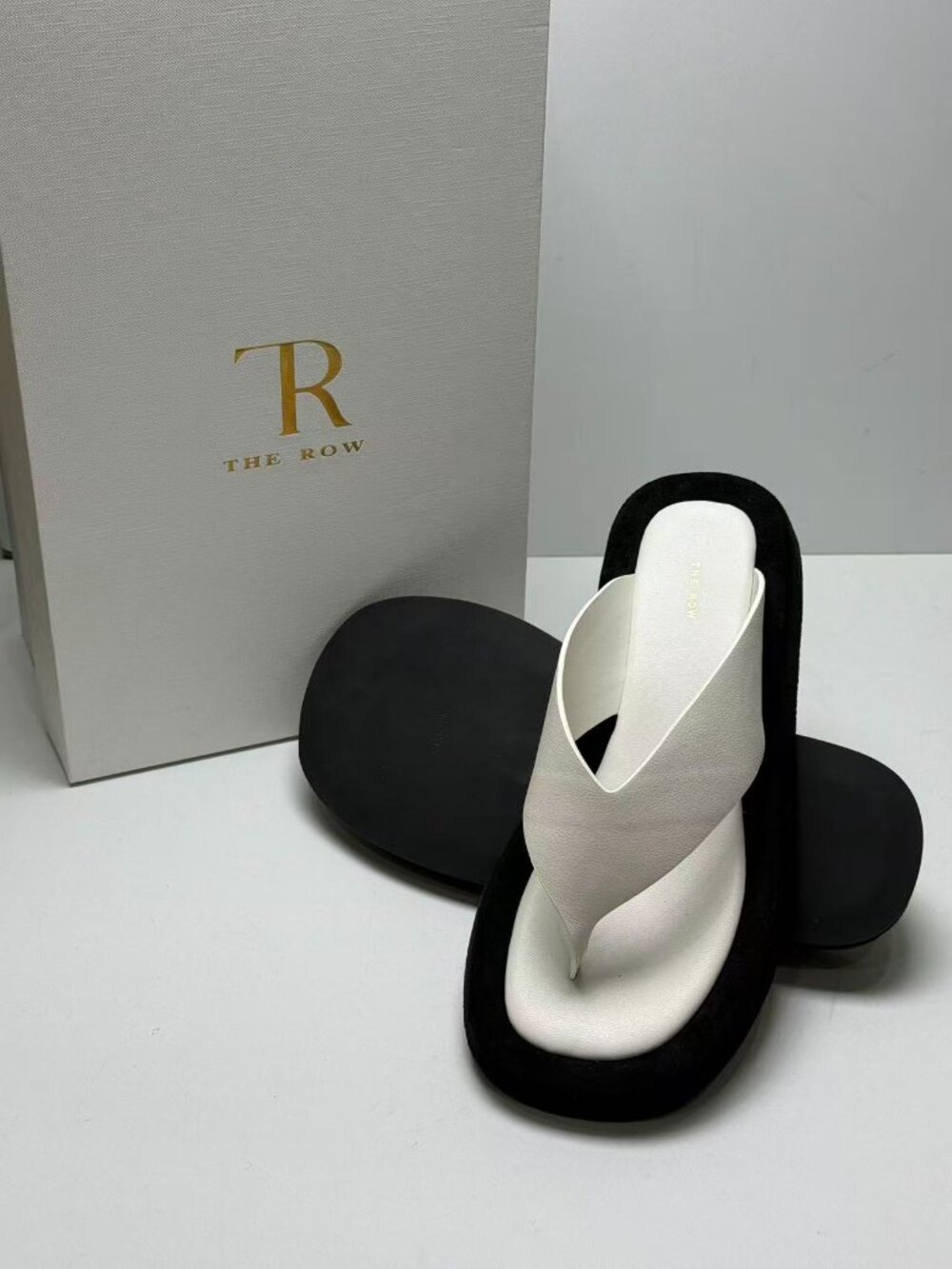 The Row women's Blackand White Sandals - Picture 2 of 5